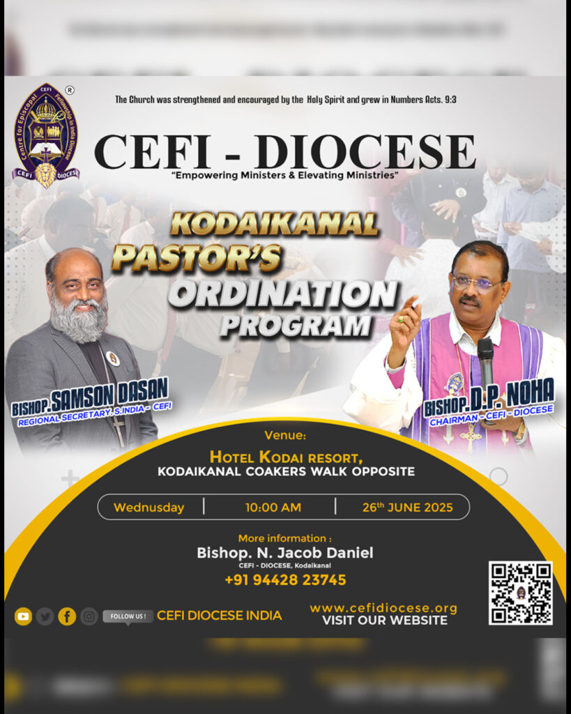 Kodaikanal Ordination Program